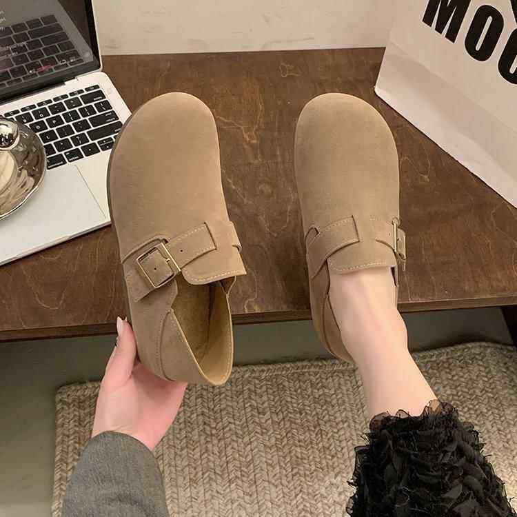 春秋勃肯鞋女平底单鞋2026新款豆豆鞋软底懒人一脚蹬女鞋博0125z,淘宝优惠券,粉丝福利购,淘宝优惠卷