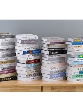 新中式文艺中文创意假书彷真书装饰书北欧摆件道具书柜书模新书房