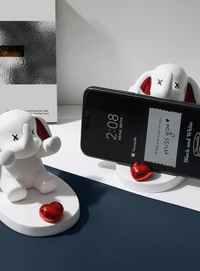 创意轻奢小飞象手机支架桌面摆件装饰办公室好物可爱高颜值礼物