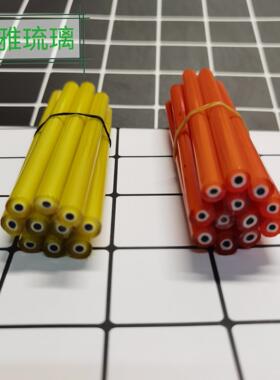 千花棒玻璃彩色棒透明色料瓷料厂家加工玻璃棒