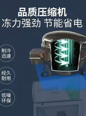 110v超市展示柜冷藏冰柜商用冰箱双开门立式啤酒饮料柜单门保鲜柜