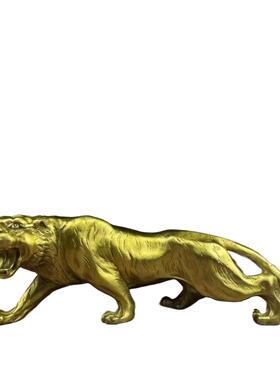 纯铜老虎摆件生肖虎装饰品上山虎客厅办公室店铺开业车载工艺