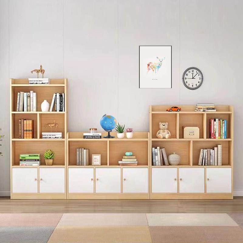 实木书架落地置物架学生教室储物书柜飘窗矮柜家用儿童收纳格子柜,淘宝优惠券,粉丝福利购,淘宝优惠卷