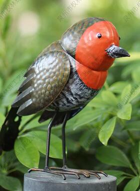 北欧田园风铁艺鸟摆件餐厅奶茶店咖啡厅装饰道具创意工艺品摆设