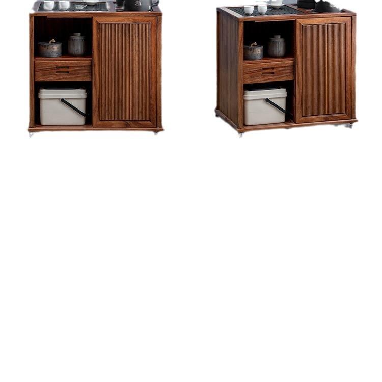 移动小茶台烧水壶一体家用茶桌客厅带轮茶几功夫泡茶水柜阳台边几 - 图3