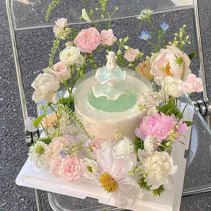 新款许愿池蛋糕摆件覆古罗马柱天使喷泉配件成品生日甜品台装饰,淘宝优惠券,粉丝福利购,淘宝优惠卷