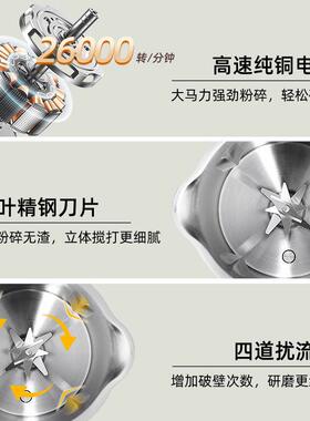 集采定制发顺然加热流食破壁机家用多功能免清洗豆浆机全自动