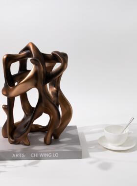 轻奢异型树居A114根雕家饰塑品摆件样板房建筑艺摆设书房书术柜书