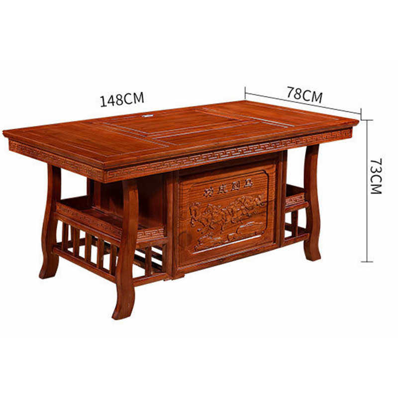新中式实木茶桌椅 功夫茶台办公室会客泡茶桌 古典工艺茶桌凳组合,淘宝优惠券,粉丝福利购,淘宝优惠卷