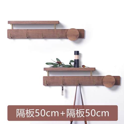 正品挂创架壁挂墙上玄关衣帽架入门意挂钩实木衣服挂衣简约门进置 - 图3