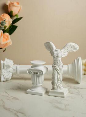 欧式工艺品桌面摆饰胜利女神树脂雕塑小摆件家居客厅玄关装饰摆件