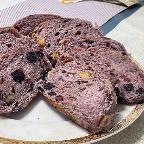 周建生芋泥松松麻薯爆浆夹心面包健身代餐早餐食品软欧包手作 - 图3