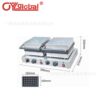 Commercial electric heating double-head square waffle oven pancake machine grid Q crepe machine waffle machine snack equipment