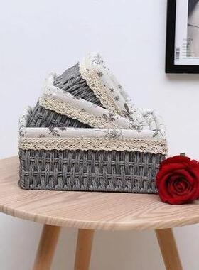 其他\/other收纳盒创意玄关草编