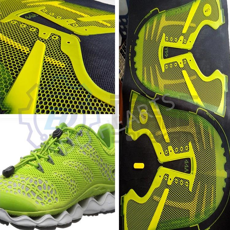 KPURPU cloth on PU casual sports 3D luggage shoe material fabric kpu mechanical hydraulic press