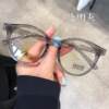 Genuine anti-radiation light glasses for women, ultra-light, round, large-frame, plain net red and blue, can be equipped with near-prescription Korean glasses