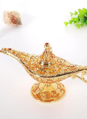 阿拉丁神灯34*19复古欧式合金摆设许愿灯神灯创意装饰摆件工艺品