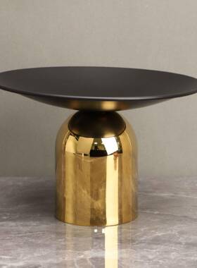 新中式金属蘑菇盘桌面件样板厅房电摆视柜果客厅餐玄关111家居装