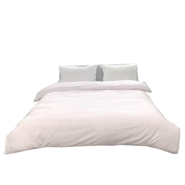 Hotel bedding four-piece set solid color quilt cover monochrome inn pure black sheet quilt cover three-piece set autumn and winter style