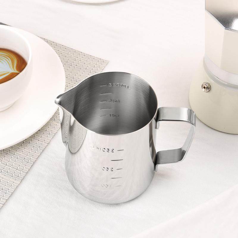 不锈钢拉花杯尖嘴杯打奶杯拉花缸奶泡杯花式奶杯内外刻度咖啡杯,淘宝优惠券,粉丝福利购,淘宝优惠卷