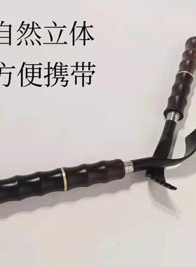 伸缩痒痒挠 紫光檀乌木伸缩挠 不锈钢木质不求人痒痒挠