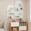 Hole board storage rack shape custom solid wood entrance hall wall wall storage rack paint-free board storage shelf