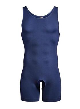 J 39466 Men's Tummy Control Bodysuit 收腹平角连体塑身衣