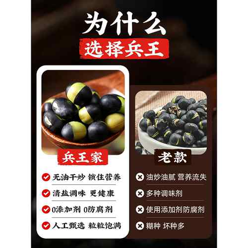 【新货】黑豆即食炒熟零食香酥原味干炒炒货盐焗减低轻脂休闲食品 - 图1