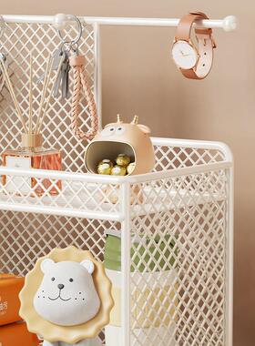 玄关创意桌面放钥匙收纳层架入户门口鞋柜上装饰摆件置物架饰品挂
