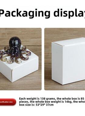 天然水晶碎石滴胶八爪鱼章鱼鱿鱼桌面摆台办公室工艺品精致摆件