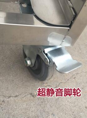 不锈钢手推车面包馒头存放架蒸盘架子多功能酒店移动不锈钢餐车