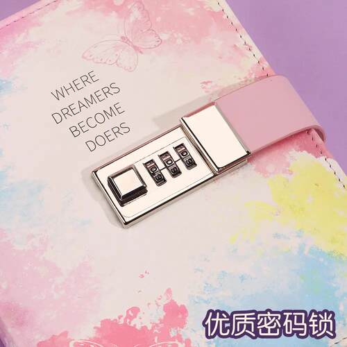 B6 password book with lock diary handbook student notepad - 图3