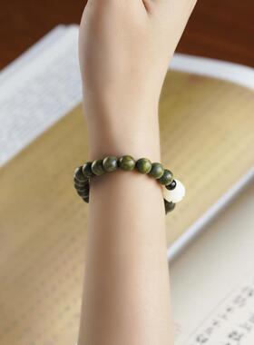 青檀香佛珠手镯白菩提莲手镯檀香少女风格文艺民族风格情侣礼品