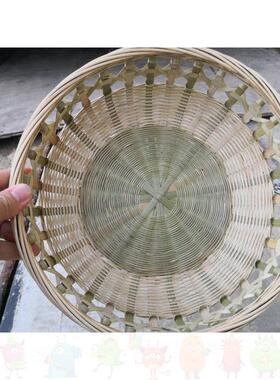 天然竹艺品竹编水果篮竹篮果盘收纳篮鸡蛋蓝子纯手工无漆竹筐竹篓