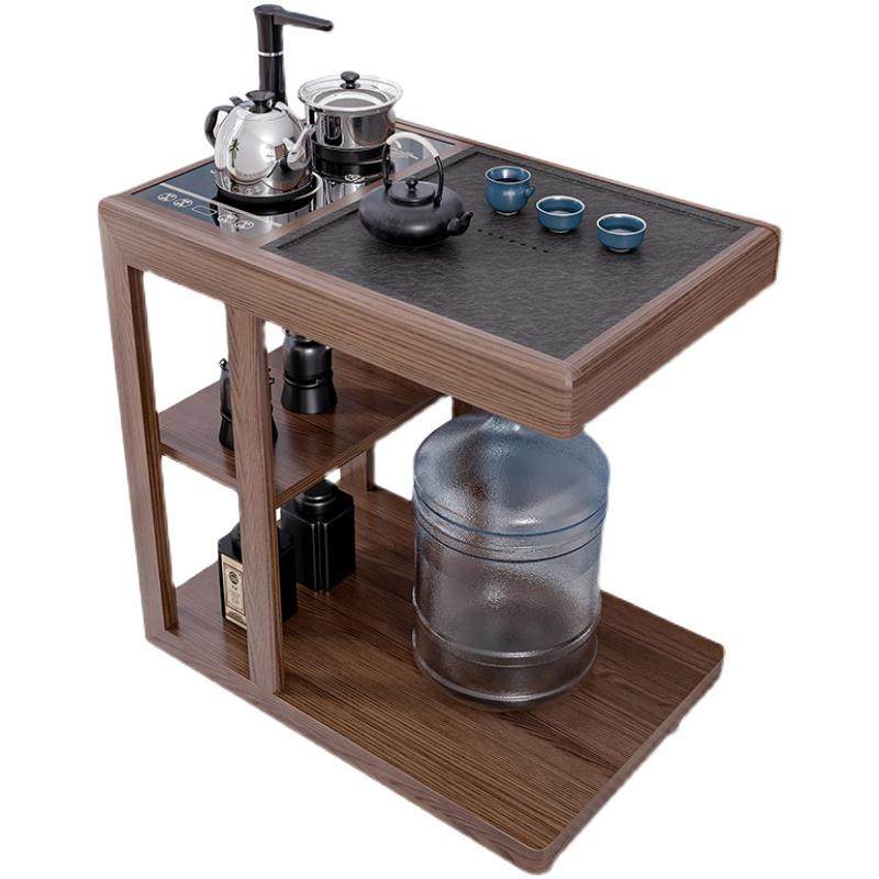 S&简约全实木茶桌组合家用多功能边几柜阳台功夫泡茶台可移动小茶,淘宝优惠券,粉丝福利购,淘宝优惠卷