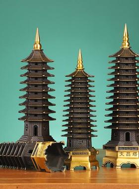 黄铜文昌塔机压加重文昌塔各规格九层十三层铜文昌塔
