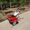 New four-wheel drive rotary tiller, hand-held mountain tiller, gasoline small micro tiller