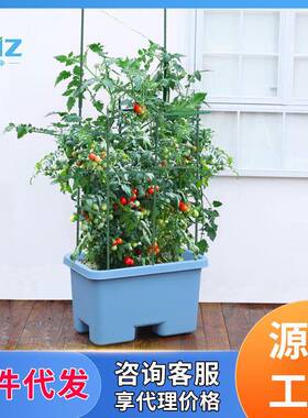 欧林泽花盆厂家加厚阳台种菜盆方形塑料花盆室内种菜