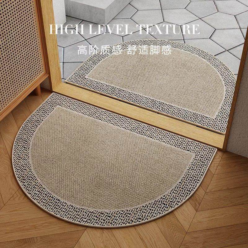 Italian semicircle simple entrance door floor mats home entrance door high-end entrance mats stain-resistant and wear-resistant carpet