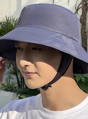 防晒帽海边太阳帽渔夫帽钓鱼帽