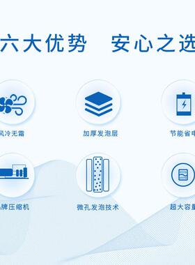 斯诺莱饮料冷藏展示柜风冷啤酒水保鲜柜超市冰箱商用立式冷冻冰柜