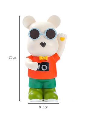 卡通可爱拍照熊摆件客厅家居电视柜酒柜乔迁新居搬新家装饰品套装