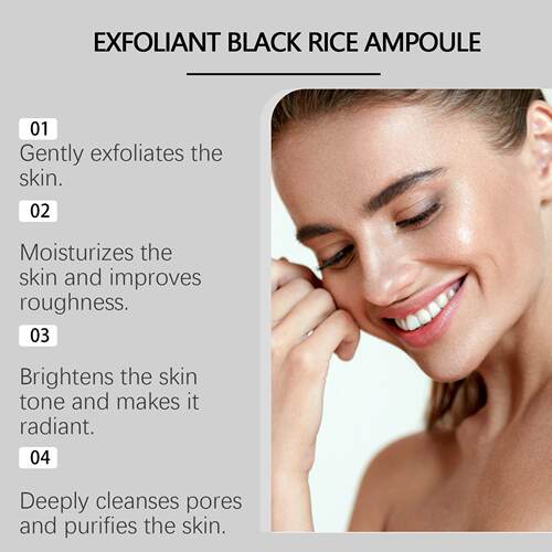OceAura Black Rice Exfoliating Liquid Facial Cleansing Essen - 图1