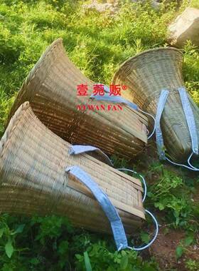 贵竹州竹编大竹背篓工ONEFUN-0子编织背篼成人家用手背筐筐玉米背