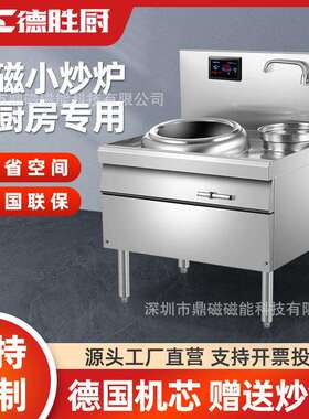 德胜厨商用电磁炉小炒炉灶15KW厨房凹面8KW快餐夜宵爆炒德国机芯