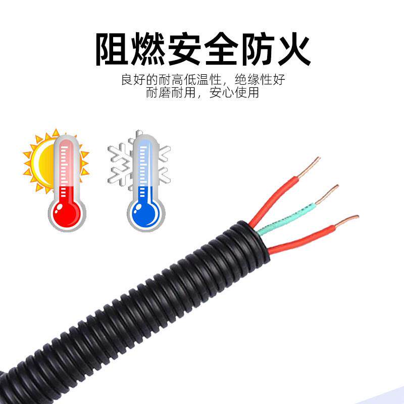 批发PE汽车线束穿线塑料管可开口PP阻燃波纹管PA电线护套绝缘套管,淘宝优惠券,粉丝福利购,淘宝优惠卷