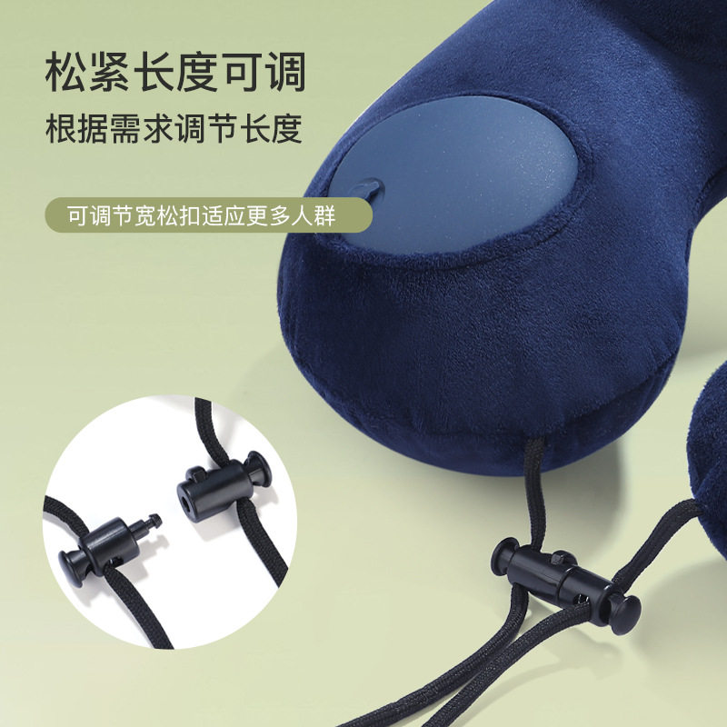 旅行枕头u型枕按压充气便携飞机护颈枕头脖子u形枕学生午睡神器,淘宝优惠券,粉丝福利购,淘宝优惠卷