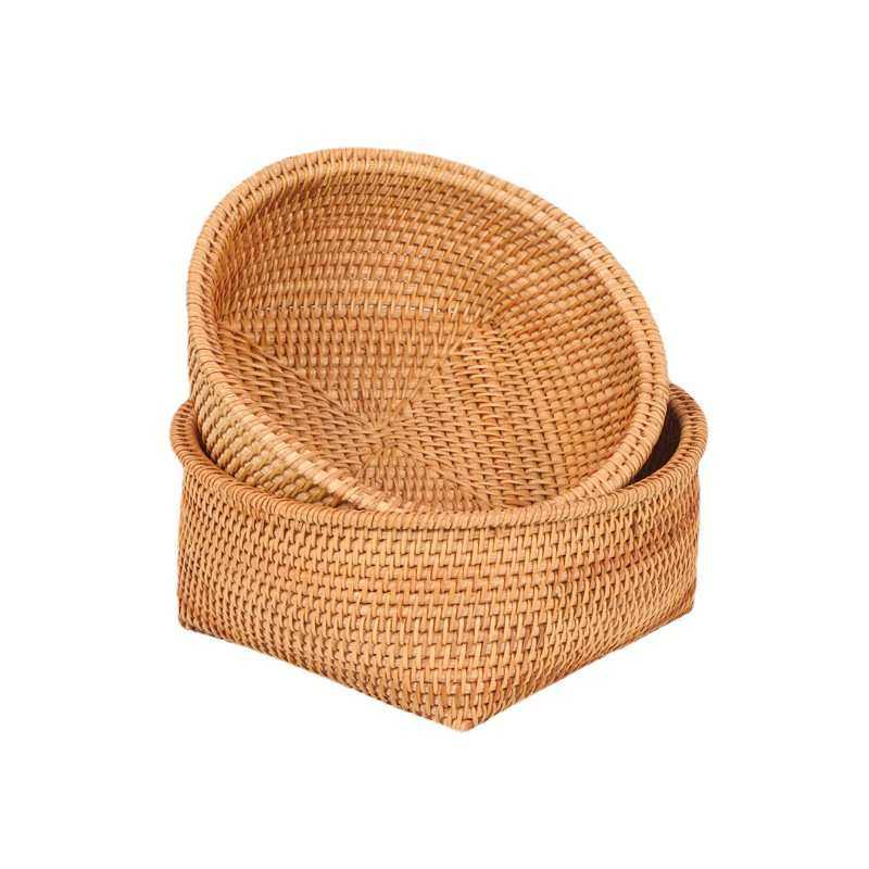 秋藤水果篮编织藤编茶叶点心零食小收纳筐篮可降解草柳编收纳框盒,淘宝优惠券,粉丝福利购,淘宝优惠卷