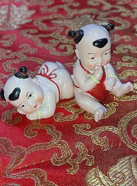 婚房装饰品摆件高档大气早生贵子摆件送子求子吉祥福娃结婚安床喜