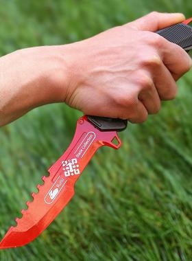 暗区突围刀具瑞兔折刀涂鸦利刃突击比首玩具安全未开刃金属模型